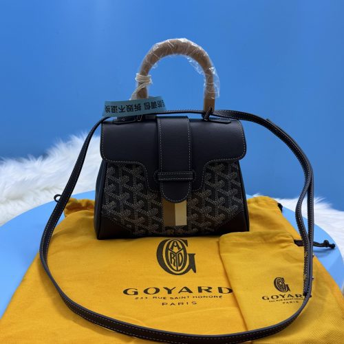 Mini Saigon Top Handle Bag in Brown Leather