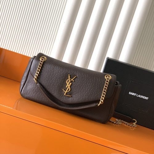 elephant grain lambskin chain shoulder crossbody bag