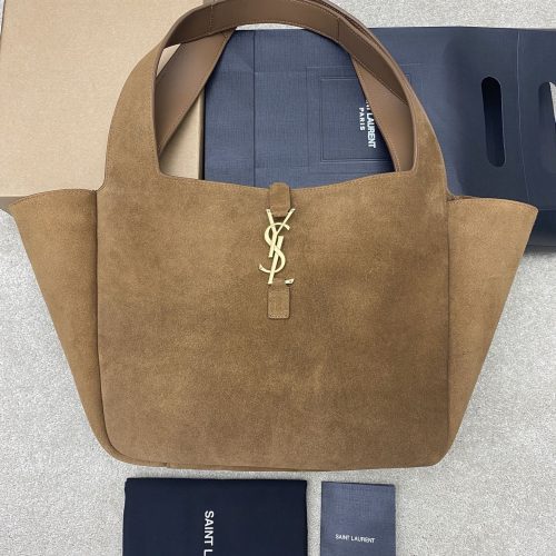 large soft deerskin horizontal tote bag