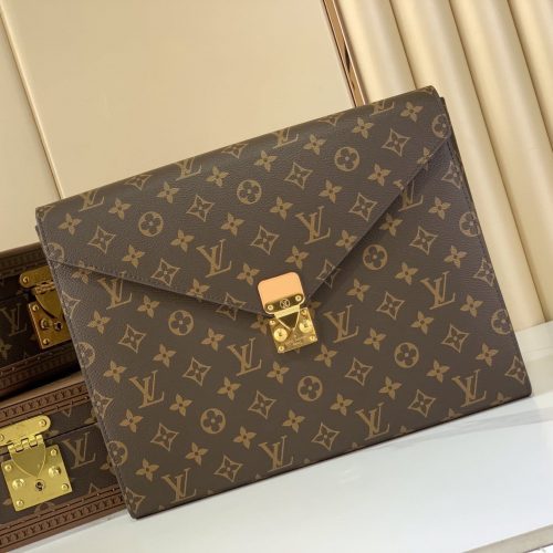 Monogram Envelope Document Pouch