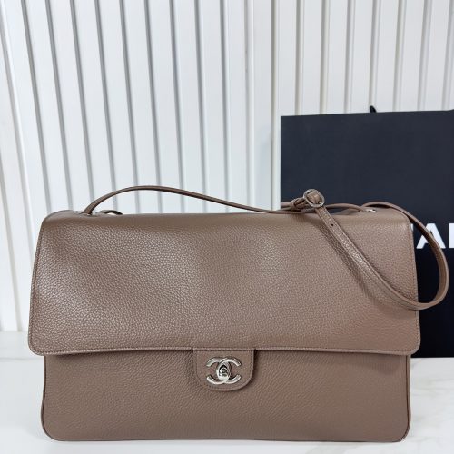 Maxi Leather Flap Shoulder Bag