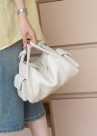 Togo Leather Crossbody Bag zipper detail