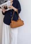 Togo Leather Crossbody Bag bottom view